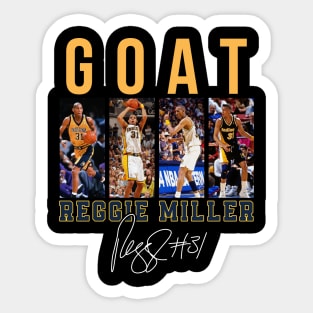 Reggie Miller Choke Sign Basketball Legend Signature Vintage Retro 80s 90s Bootleg Rap Style Sticker